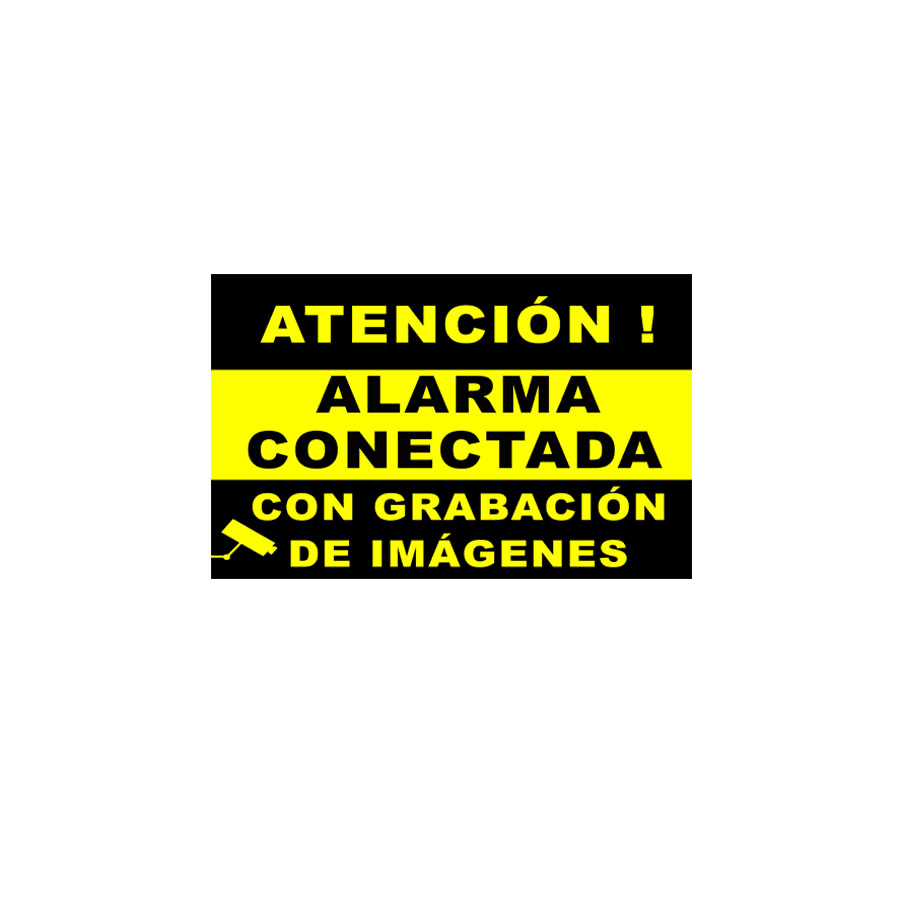 CARTEL de Alarma Conectada con Camaras