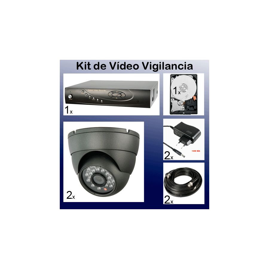 kit interior de videovigilancia muy barato