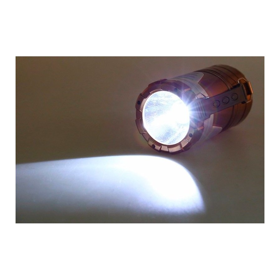 Lampara linterna SOLAR barata con luz LED recargable