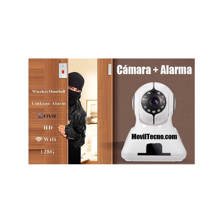 Alarma con cámara de vigilancia y grabador barata