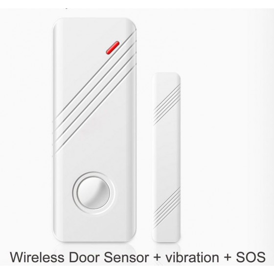 Sensor DOBLE magnetico y por vibracion puertas y ventanas