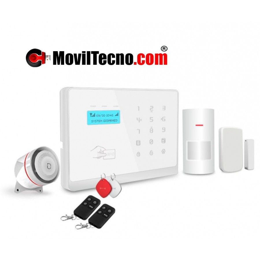 Alarma Hogar gsm+WiFi Castellano sin cuotas para casa. Facil