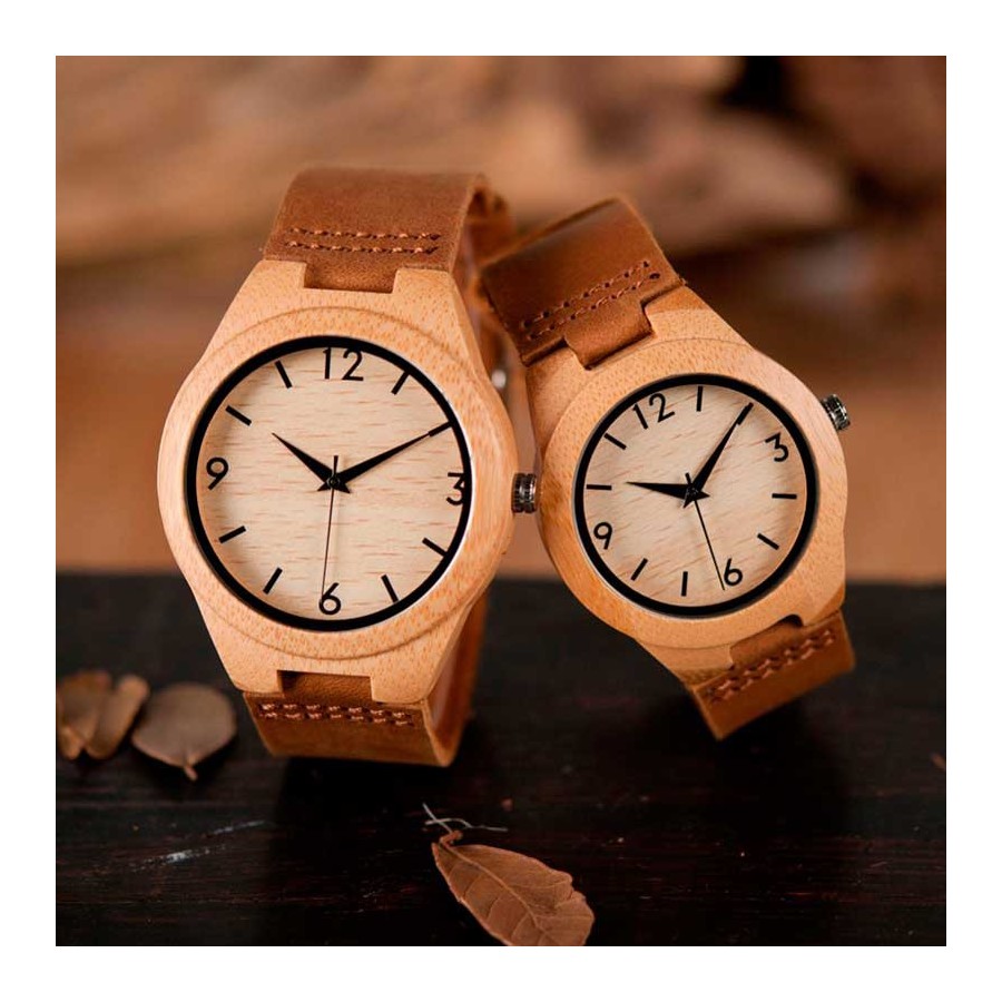 Reloj de Madera Bambú ligero y ecológico