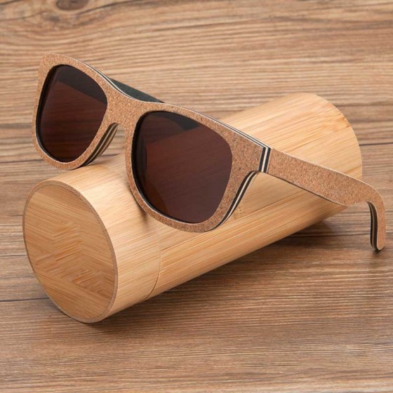 Gafas de sol madera bambú premium