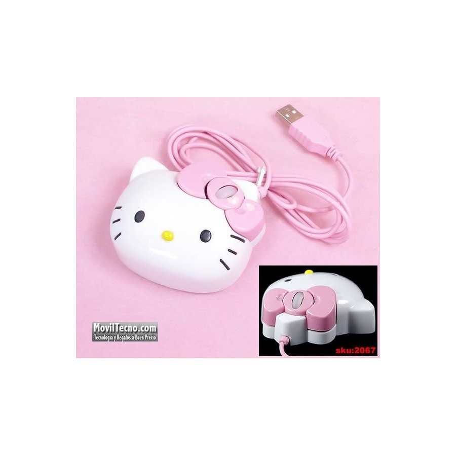 Raton Hello Kitty USB Mini Optico para PC Portatil Barato