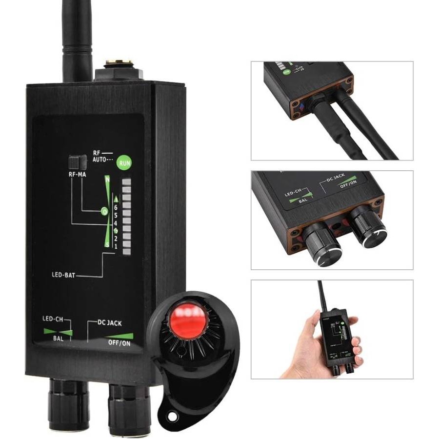 DETECTOR PROFESIONAL para GPS Micrófonos Cámaras Wifi 4G 868