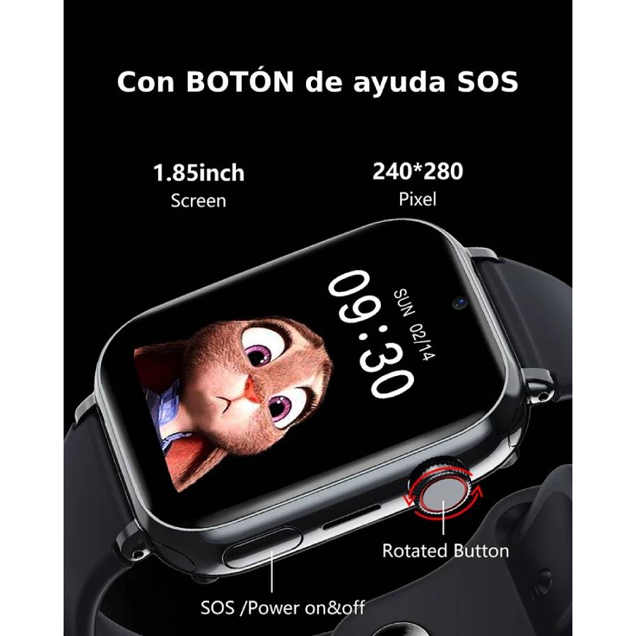 Reloj Móvil 4G con botón de SOS MovilTecno 870