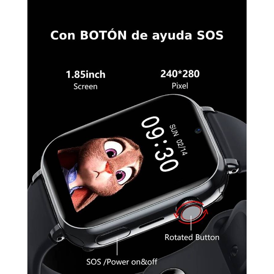 Reloj Móvil 4G con botón de SOS MovilTecno 870