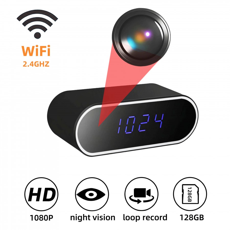 Reloj de MESA con Cámara ESPÍA Wifi MovilTecno 877 Reloj de MESA con Cámara ESPÍA Wifi MovilTecno 877