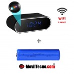 Reloj de MESA con Cámara ESPÍA Wifi MovilTecno 877