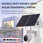 Cámara SOLAR 4G Giratoria 2 PLACAS MovilTecno 849