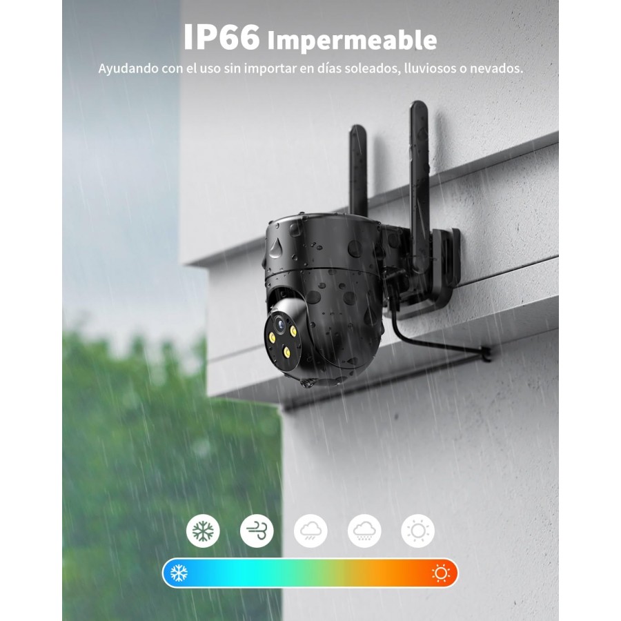 Cámara 4G Exterior con Tarjeta SIM MovilTecno 879