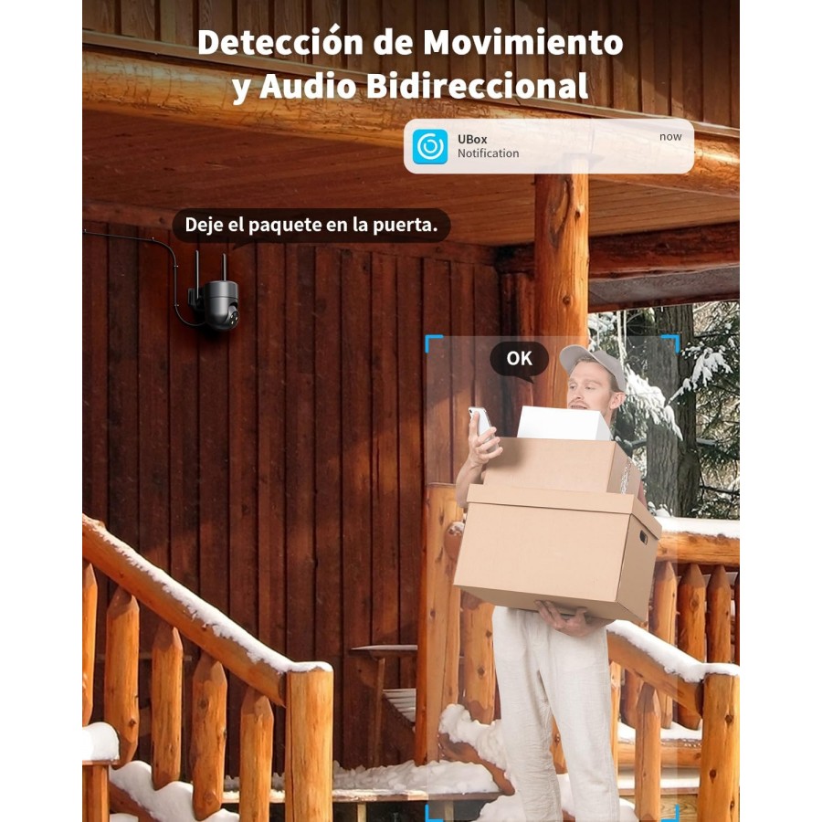 Cámara 4G Exterior con Tarjeta SIM MovilTecno 879