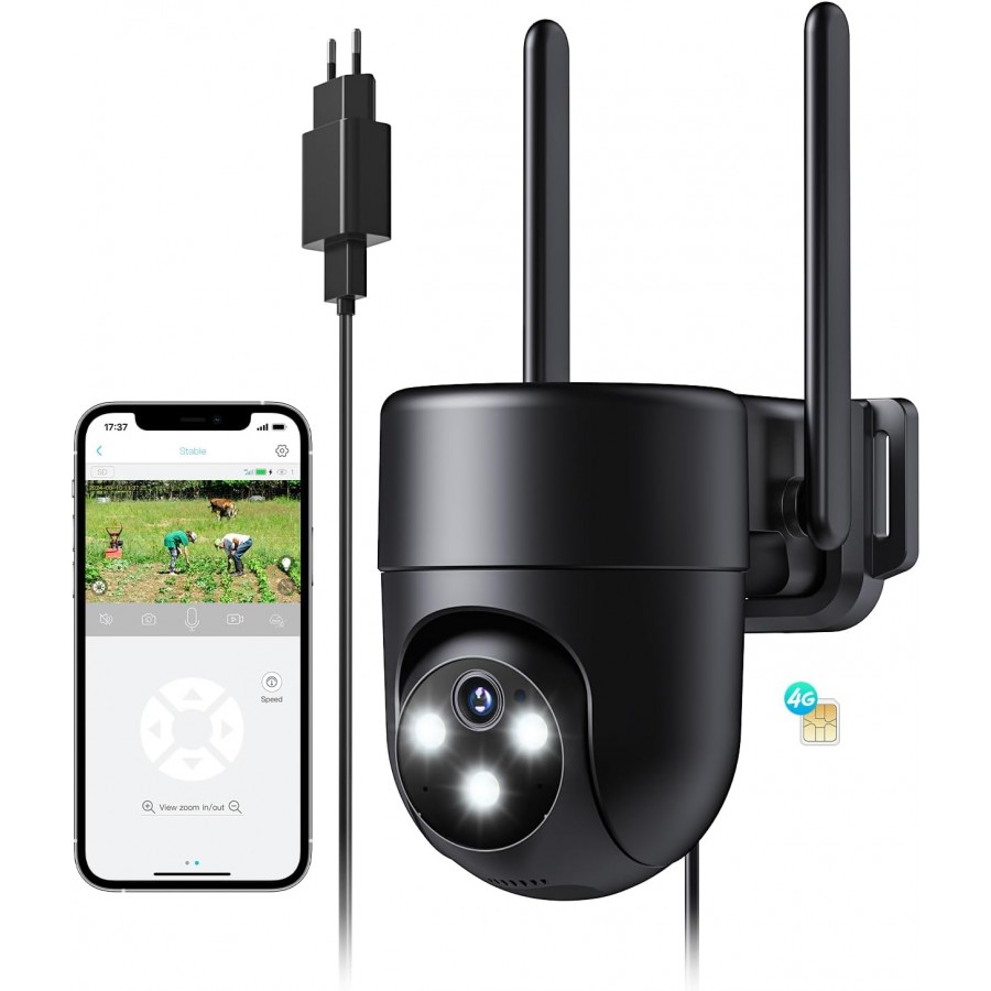 Cámara 4G Exterior con Tarjeta SIM MovilTecno 879