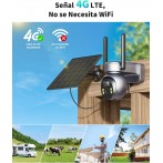 Cámara de Exterior SOLAR 4G Giratoria MovilTecno 880