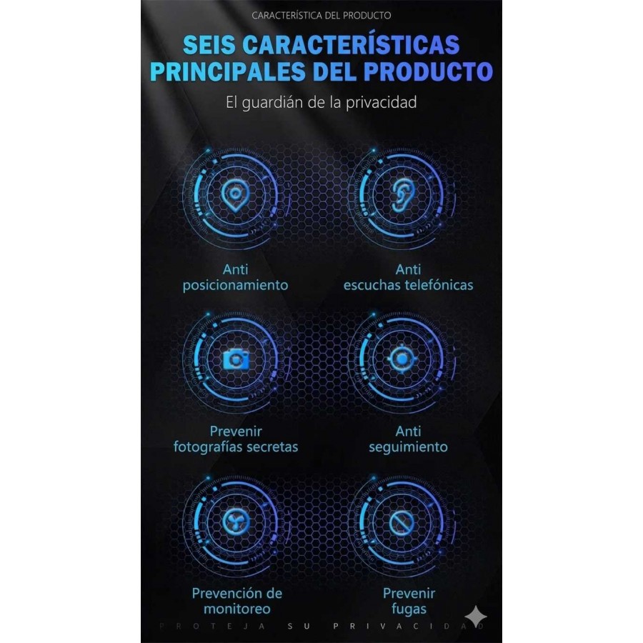 Raqueta DETECTOR PROFESIONAL para GPS Lapas Micrófonos Cámaras 883