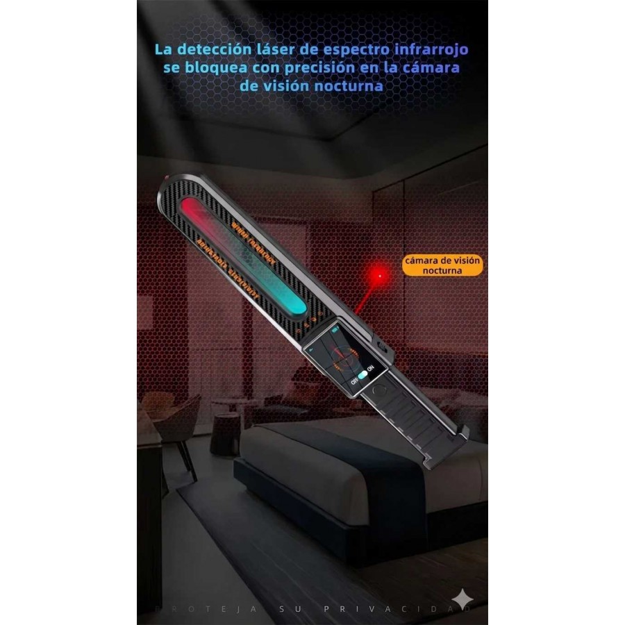 Raqueta DETECTOR PROFESIONAL para GPS Lapas Micrófonos Cámaras 883