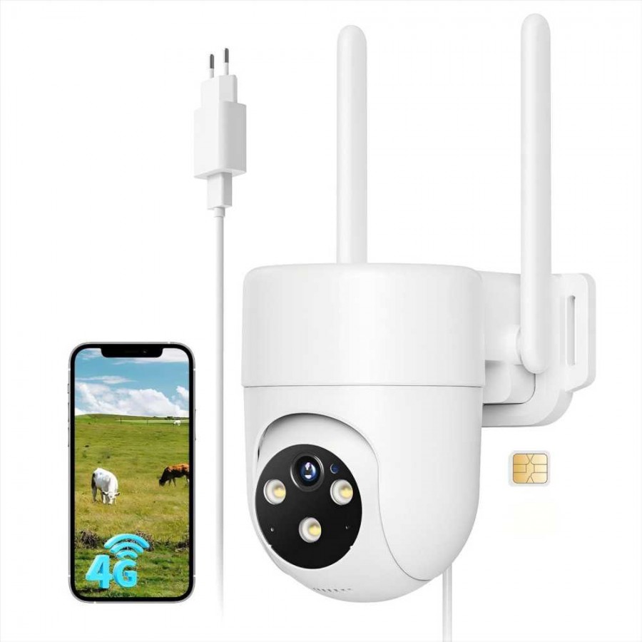 Cámara 4G Exterior con Tarjeta SIM MovilTecno 879