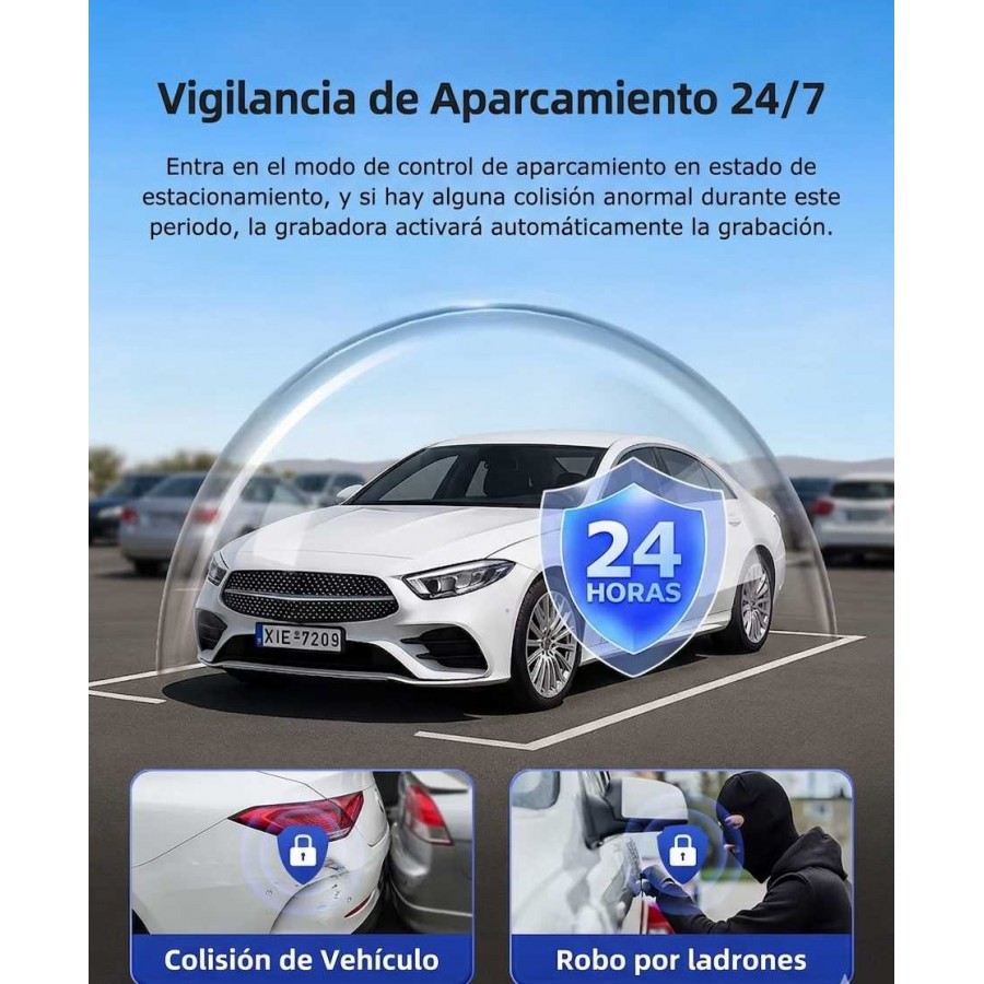 Cámara para COCHE 4G GPS 2 Objetivos MovilTecno 884