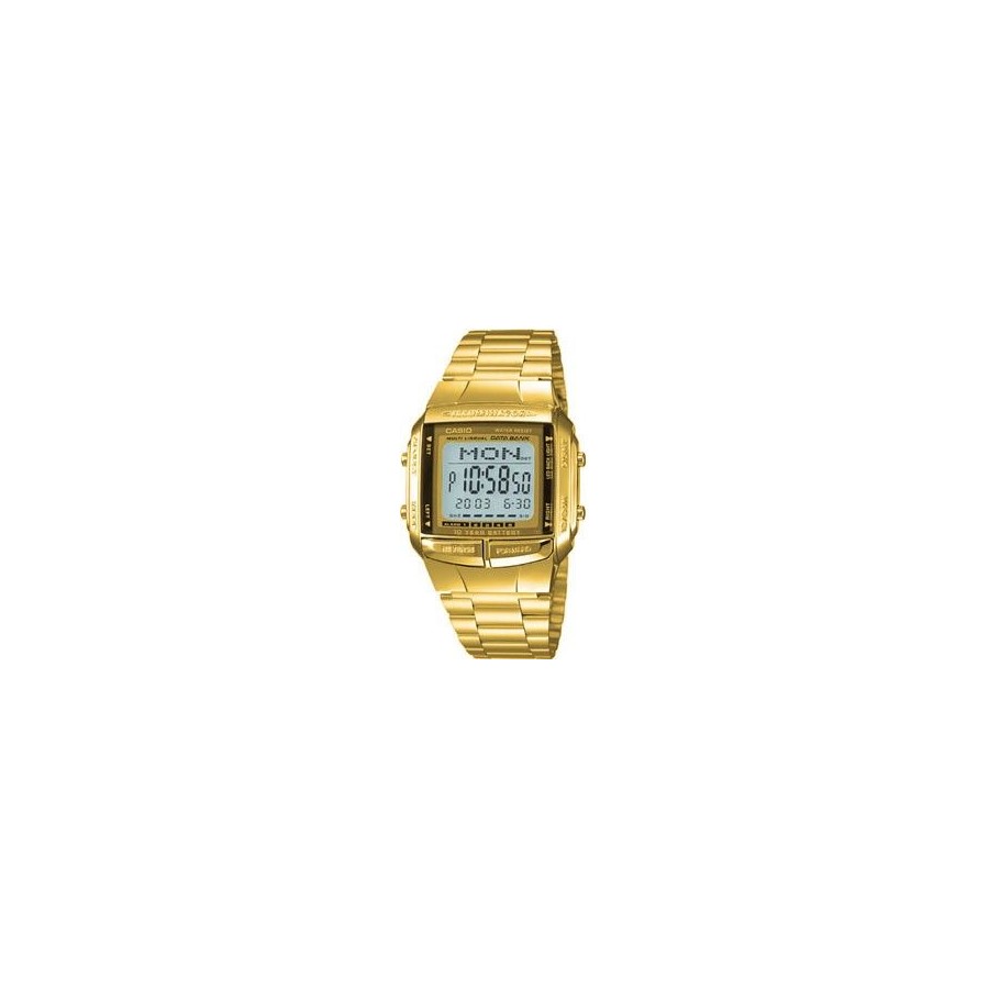Relógio Digital Casio Masculino DB360G9ADF - Dourado - Cronógrafo E Hora Mundial