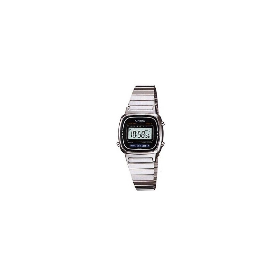 Reloj Digital Casio de Mujer LA670WA Plateado Retro Barato