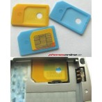 Adaptador convertidor de tarjetas microsim a sim Normal Iphone 4 e Ipad