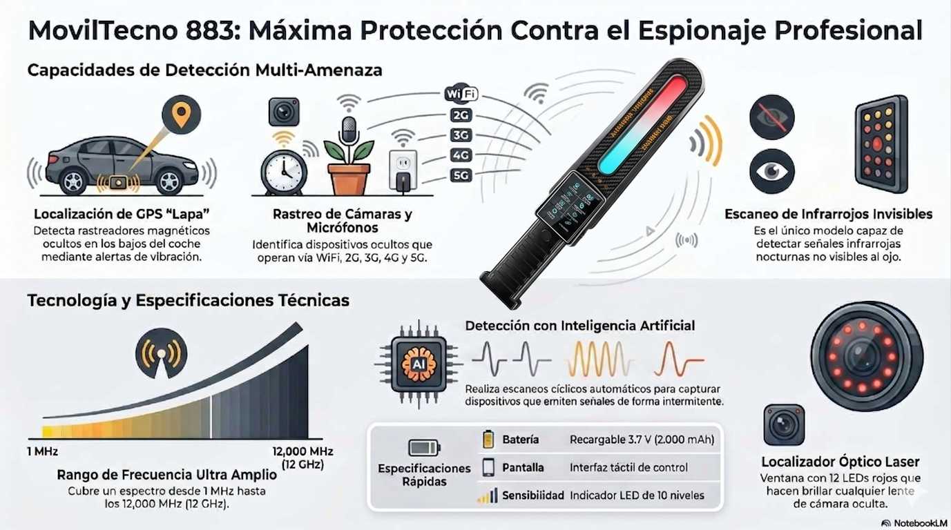 Detector Profesional MovilTecno 883