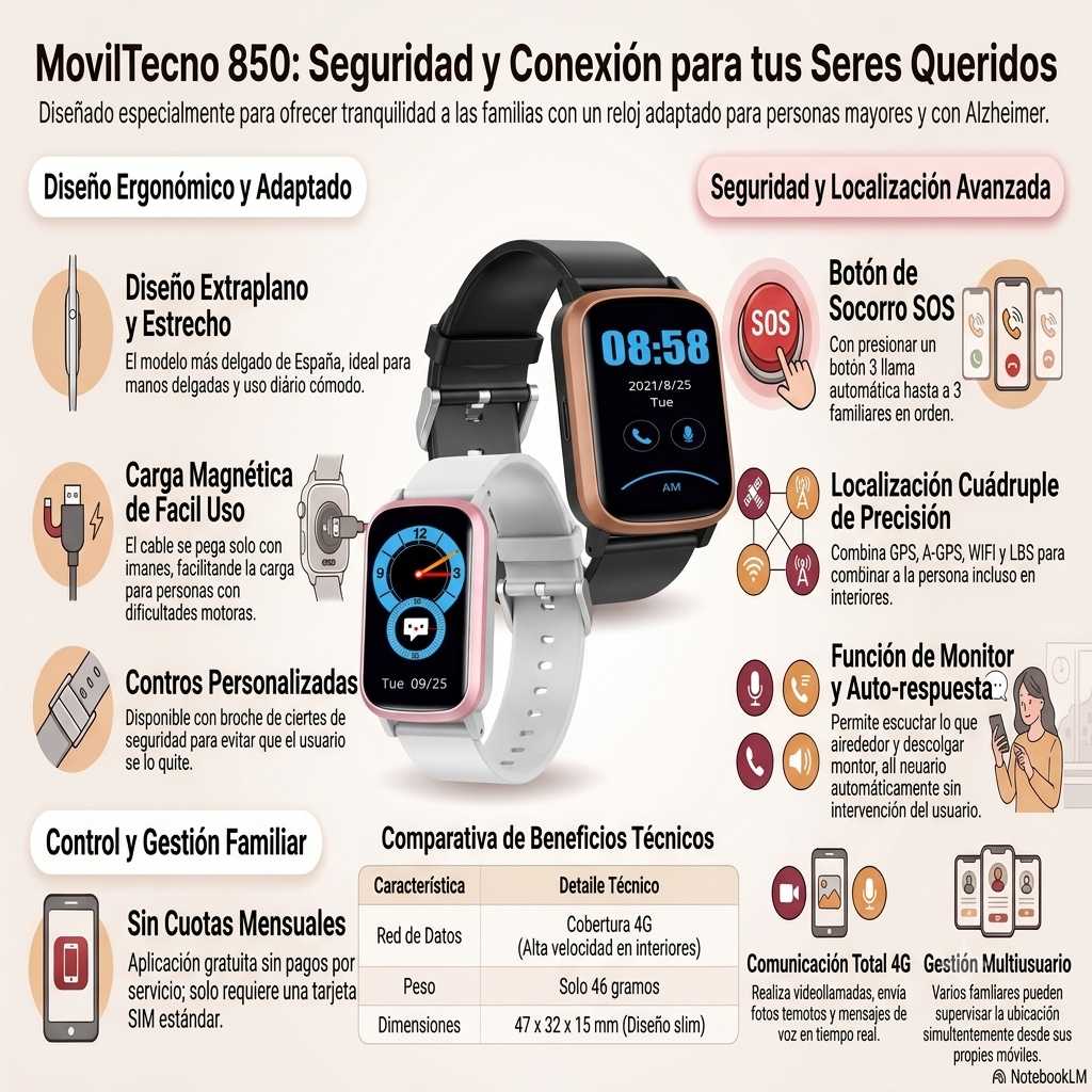Reloj GPS MovilTecno 850